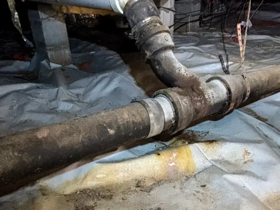 Frozen pipe dried in a Thompsonville kitchen in Enfield, CT