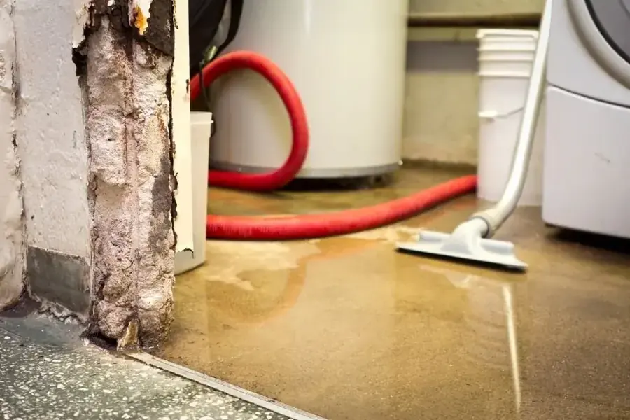 Water heater failure flood in an Enfield, CT basement
